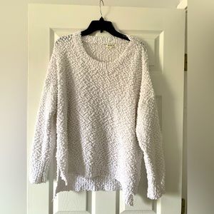 White Boucle Sweater